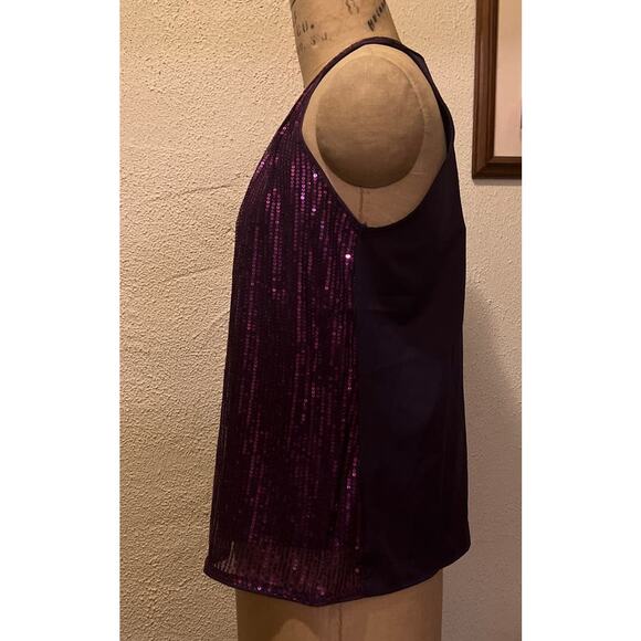 Grace Karin Sleeveless Sequin Halter Top Purple NWT Size S - Picture 5 of 9